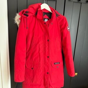Canada Goose Red Parka Coat